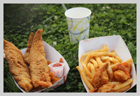 fish and chips for tea